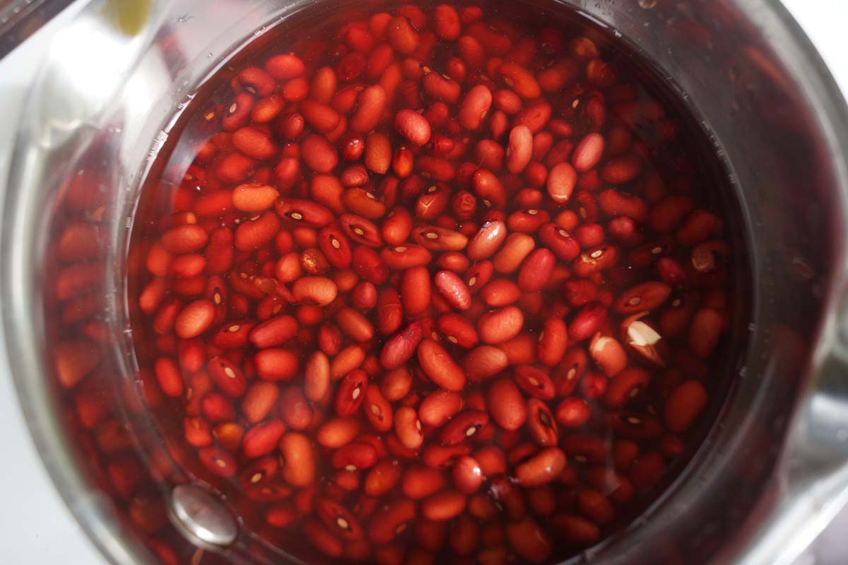 les haricots sont gonflés