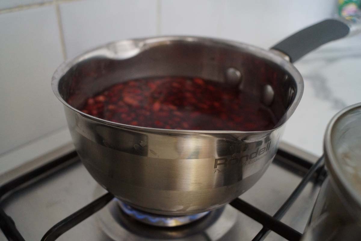 les haricots sont bouillis