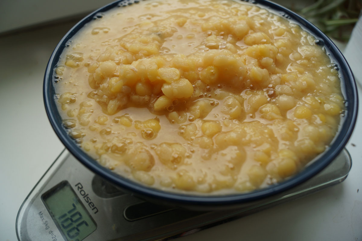 faire bouillir les pois