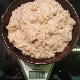 combien d'épeautre bouilli