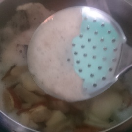 retirer la mousse lors de la cuisson