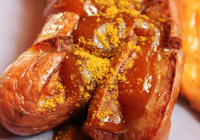 saucisses tombées en morceaux