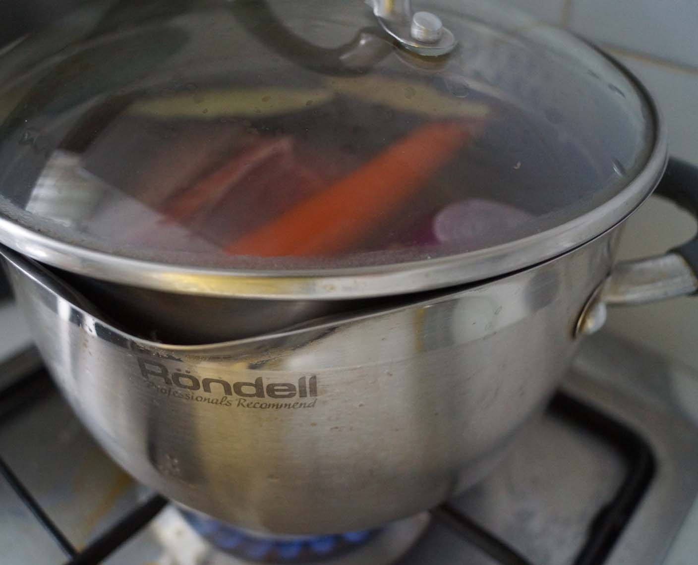 le bœuf est bouilli