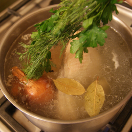 ajouter des légumes verts au bouillon