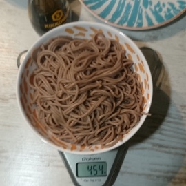 nouilles soba préparées