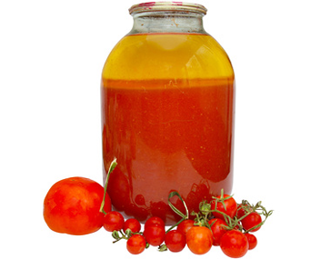 faire cuire le jus de tomate