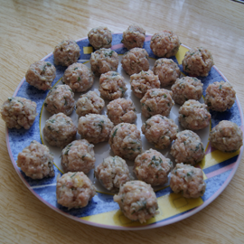 Boulettes de viande crues
