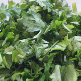 Persil en soupe aux boulettes de viande