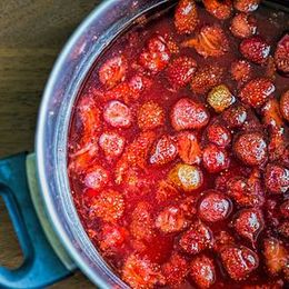 fraises dans leur jus
