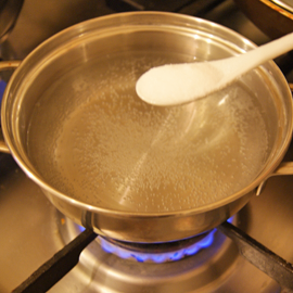 Eau salée pour moules