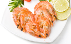 crevettes royales bouillantes