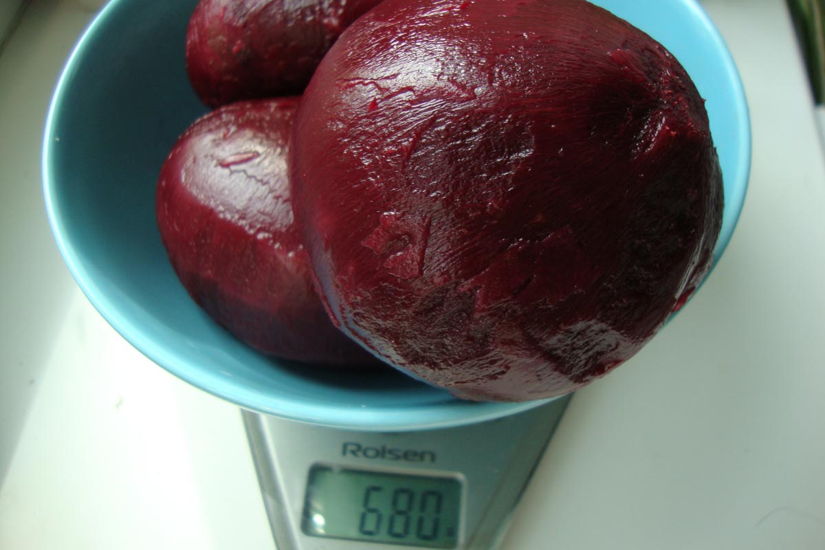 betteraves bouillies pelées