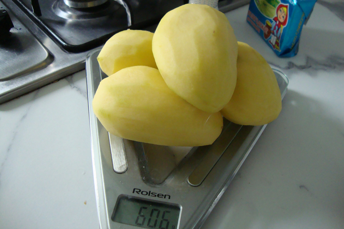 pommes de terre pelées