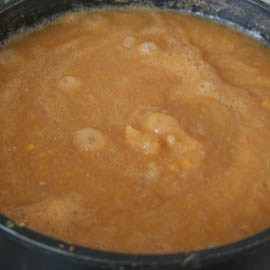 caviar de courge bouillie