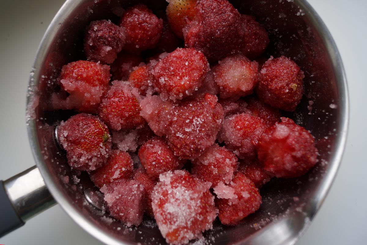 fraises au sucre